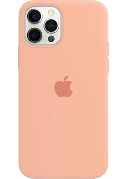 Apple iPhone 11 Pro Kılıf Logolu Silikon Kılıf A+ Kalite (Altı Kapalı)