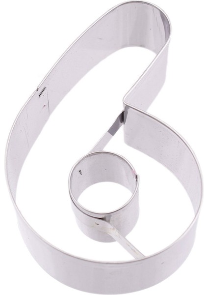 Kek Kurabiye ve Pasta Kalıbı Metal 6 Sayı Büyük Boy Rakam 8.5 cm