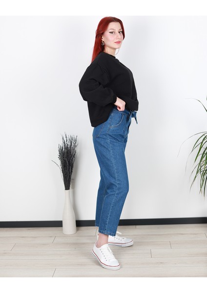 Kuşak Kemerli Kot Pantolon modelleri