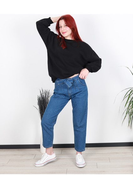 Kuşak Kemerli Kot Pantolon indirimleri