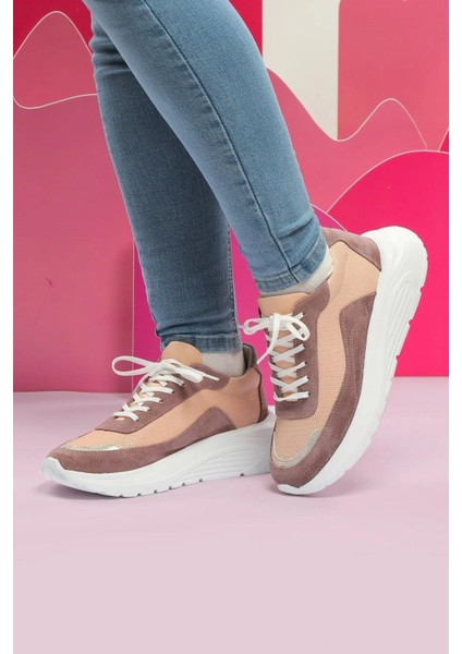 Hakiki Deri Kadın Sneaker Ayakkabı 026Y22K2551