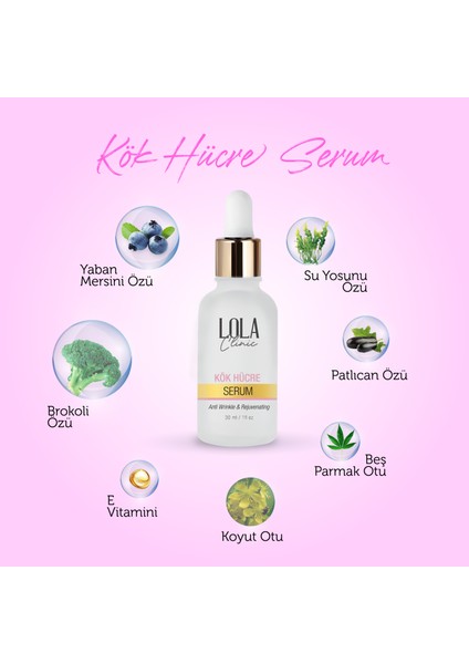 clinic 3 'lü Cilt Serum Seti & Collagen+Hyaluronic Acid+Kök Hücre indirimleri
