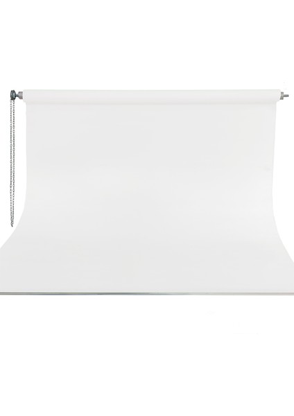 270X580CM Beyaz Fon Perde Seti ve Askısı