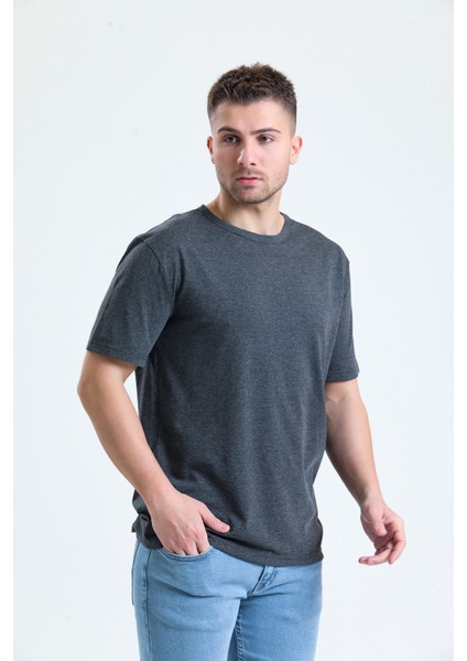 Koyu Gri Renk Loose Fit T-Shirt fiyatları