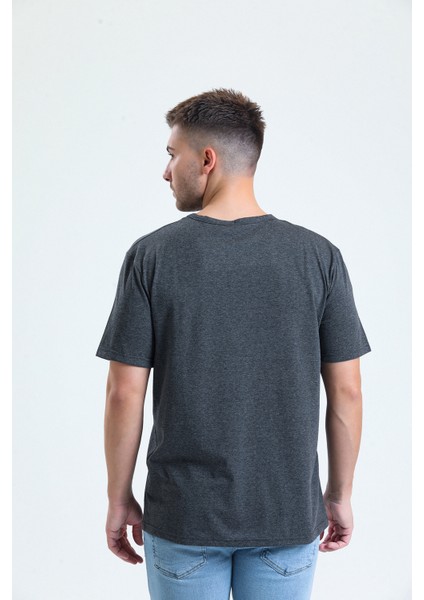 Koyu Gri Renk Loose Fit T-Shirt modelleri