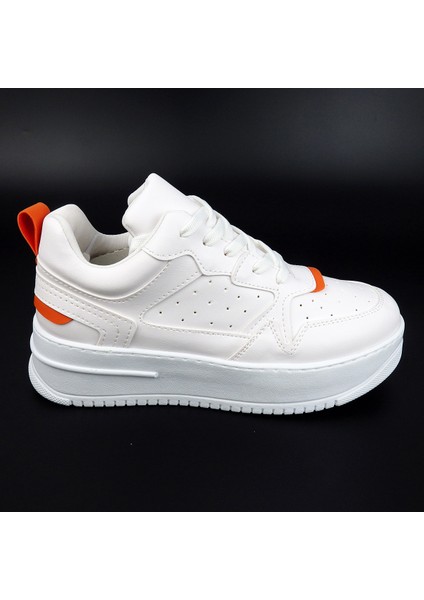 Baia Beyaz Turuncu Kadın Sneaker Ayakkabı modelleri