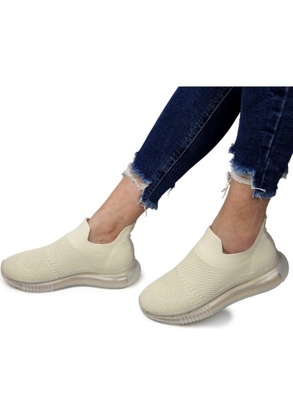 Flavia Bej Sneaker Kadın Ayakkabı