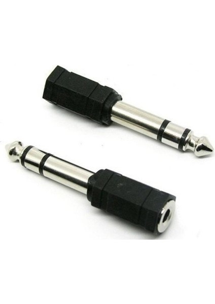 2 Adet 3.5 mm 6.3 mm Jack Çevirici Piyano Için Kulaklık Çevirici
