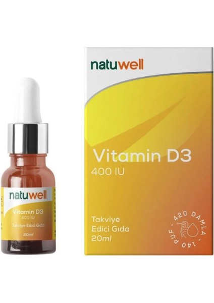 Vitamin D3 400 Iu Damla 20 ml