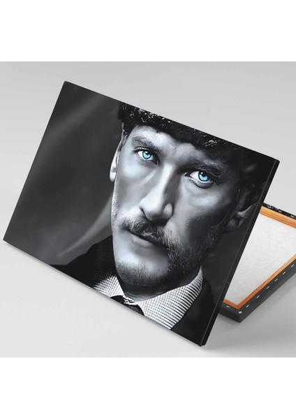 Mustafa Kemal Atatürk Bir Çift Mavi Göz Kanvas Tablo