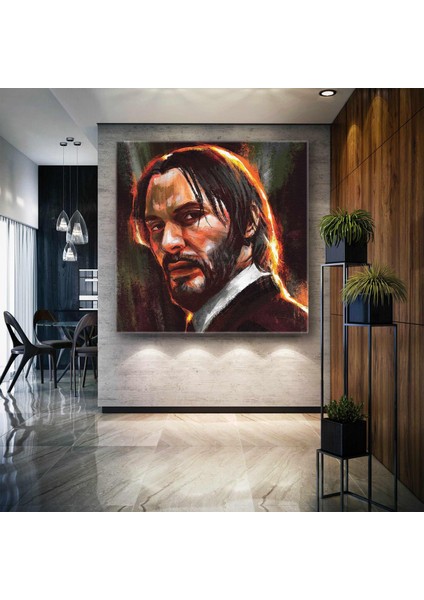 John Wick Efsane Film Karakteri Portre Kanvas Tablo