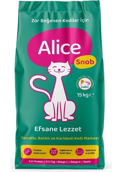 Snob Yetişkin Kedi Maması 4X15 kg (4 Adet 15 Kg)