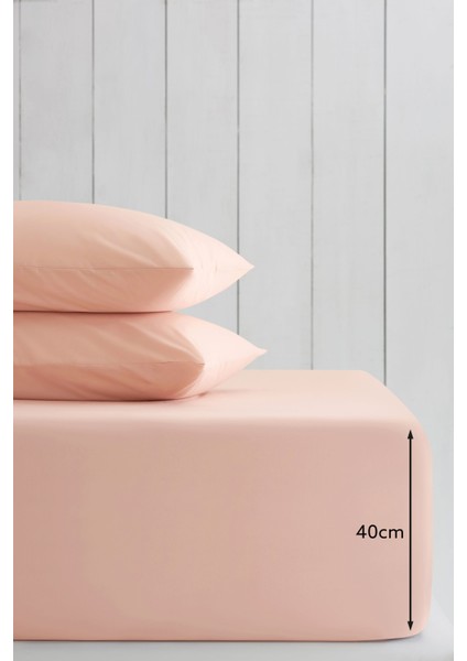 %100 Pamuklu Çift Kişilik 220X240 Düz Çarşaf + 2 Yastık Kılıfı