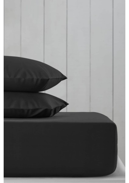 %100 Pamuklu Çift Kişilik Lastikli Çarşaf 150X200 + 2 Yastık Kılıfı