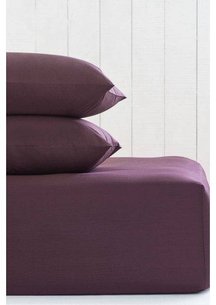 %100 Pamuklu Çift Kişilik Lastikli Çarşaf 160X200 + 2 Yastık Kılıfı
