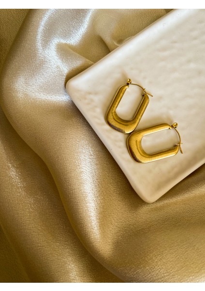 Vintage Gold Carlot Çelik Küpe fiyatları