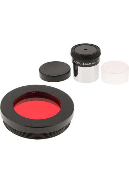 Teleskop Plossl Lens 3.6mm Odak Uzunluğu ve 1.25 "mercekli Renk Filtresi Kırmızı (Yurt Dışından)