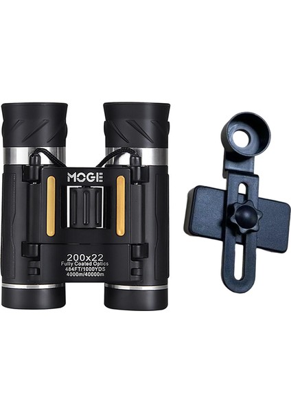 200X22 Taşınabilir Mini Cep Büyük Görünüm Bahar Klipsli Dış Mekan Seyahat Yürüyüşü Dürbün (Yurt Dışından)