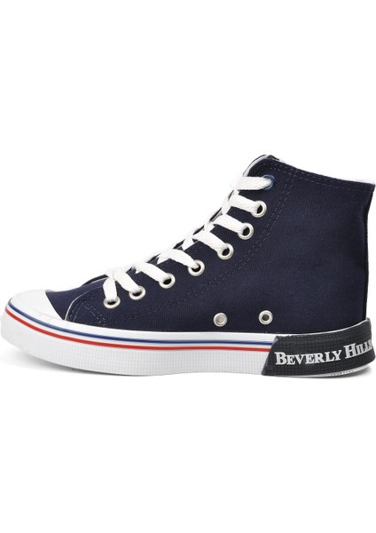 PO-42444 Lacivert Kadın Bilek Boy Spor Ayakkabı