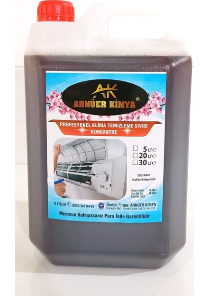 Klima Klima Temizlik Seti 18-24 Btu Için Pompa+Eldiven+Kimyasal Sıvı+Branda