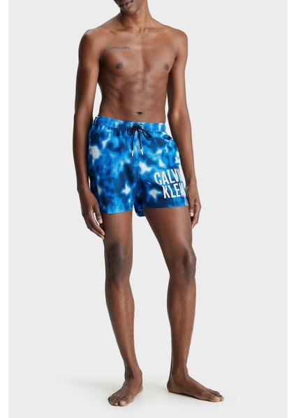 Logolu Deniz Şortu Belden Bağlamalı Cepli Mayo Short Erkek Mayo Short KM0KM00795 0g2 fırsatları