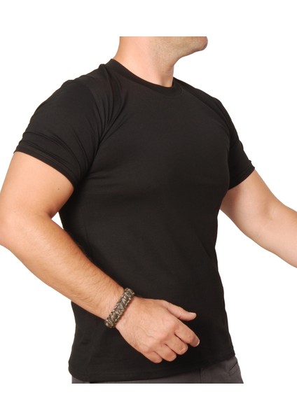 T-Shirt Pro -Siyah (Nefes Alabilir Pamuklu T-Shirt)