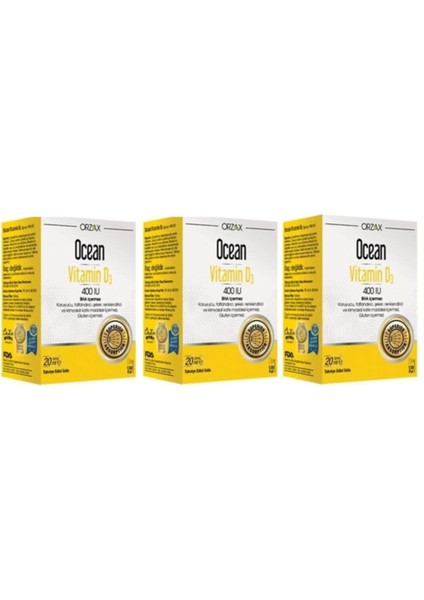 Ocean D3 400 Iu 20 Ml Sprey 3 Kutu