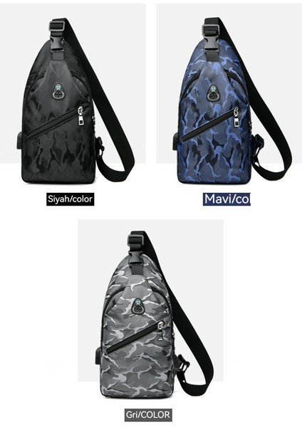 2023 Yeni Moda Erkek Tek Omuz Crossbody Çanta (Yurt Dışından)