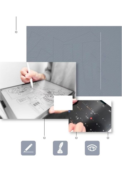 Samsung Galaxy Tab S7 Plus T970 ile Uyumlu Paperlike Kağıt Hissi Yazım Çizim Ekran Koruyucu Film indirimleri