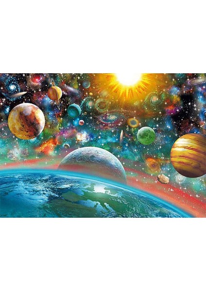 Güneş Evren Dıy Elmas Mozaik Tablo Mozaik Puzzle 30X40 Cm (Yurt Dışından)