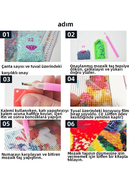 Çiçekler Flamingo Dıy Elmas Mozaik Tablo Mozaik Puzzle 30X40 Cm (Yurt Dışından)