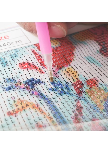 Çiçekler Flamingo Dıy Elmas Mozaik Tablo Mozaik Puzzle 30X40 Cm (Yurt Dışından)