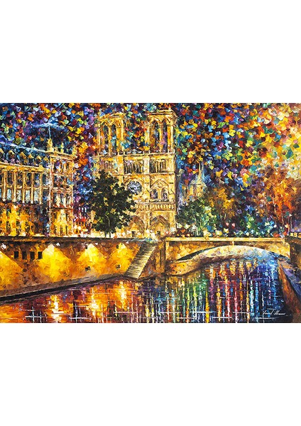 Soyut Notre Dame Dıy Elmas Mozaik Tablo Mozaik Puzzle 30X40 Cm Dekorları Tablo (Yurt Dışından)