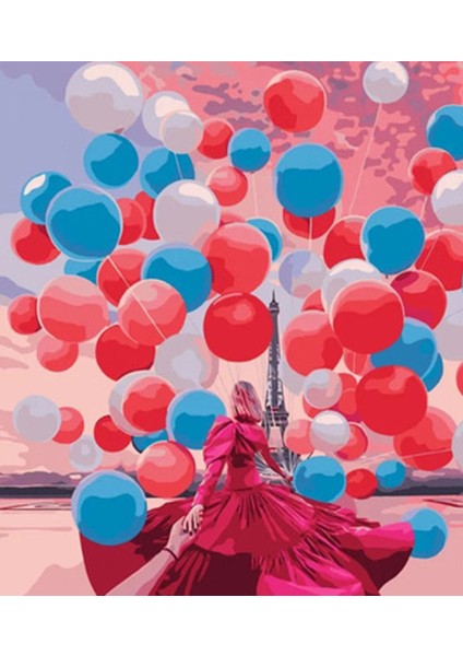 Geri Elini Tutmak Balon Dıy Elmas Mozaik Tablo Mozaik Puzzle 30X40 Cm Dekorları Tablo (Yurt Dışından)