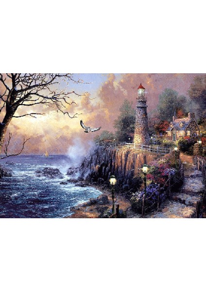 Deniz Yelkenli Dıy Elmas Mozaik Tablo Mozaik Puzzle 30X40 Cm Dekorları Tablo (Yurt Dışından)