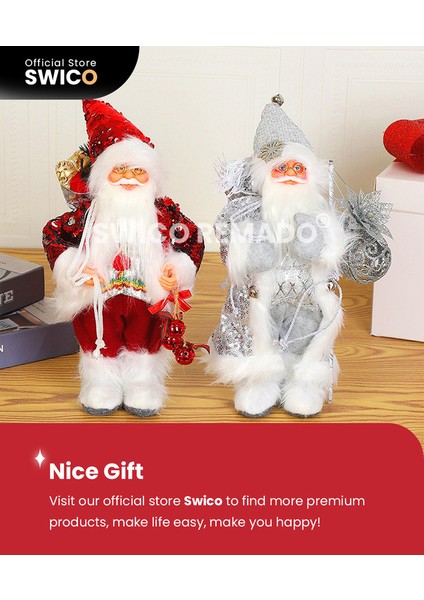 Yaratıcı Noel Dekorasyonu Noel Baba 30CM (Yurt Dışından)