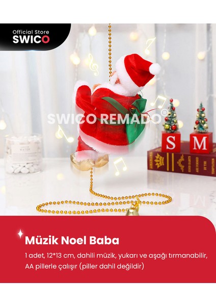 Çocuklar Için Müzikal Elektrikli Noel Baba Noel Oyuncakları (Yurt Dışından)