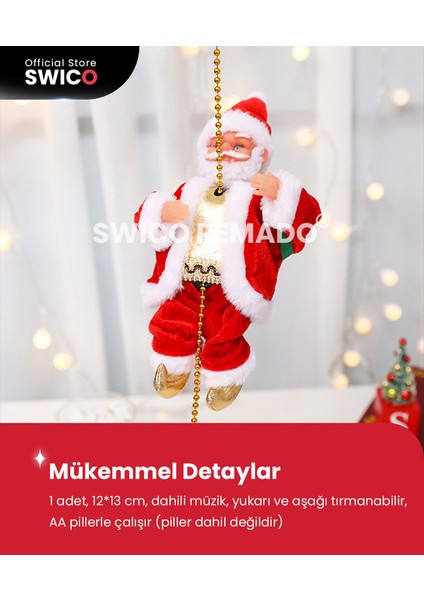 Çocuklar Için Müzikal Elektrikli Noel Baba Noel Oyuncakları (Yurt Dışından)