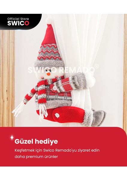 Yaratıcı Noel Perde Tokası 2 Adet (Yurt Dışından)