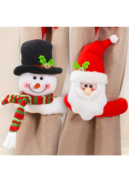 Yaratıcı Noel Perde Tokası 2 Adet (Yurt Dışından)
