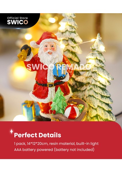 Aydınlık Noel Baba Yaratıcı Noel Dekorasyonu (Yurt Dışından)