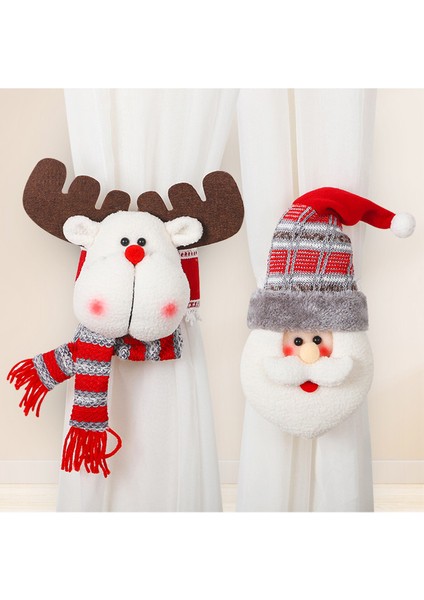 Yaratıcı Noel Perde Tokası 2 Adet (Yurt Dışından)