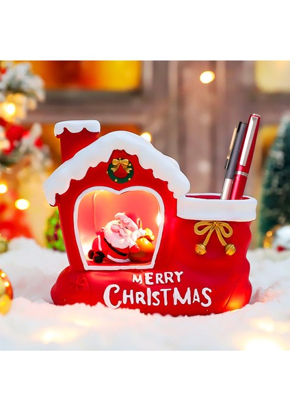 Aydınlık Noel Baba Kalemlik (Yurt Dışından)