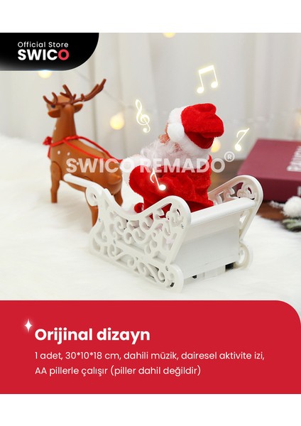 Çocuklar Için Müzikal Elektrikli Noel Baba Noel Oyuncakları (Yurt Dışından)