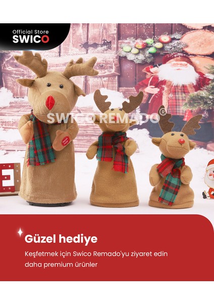 Dans Müzikal Noel Ren Geyiği Peluş Oyuncaklar (Yurt Dışından)