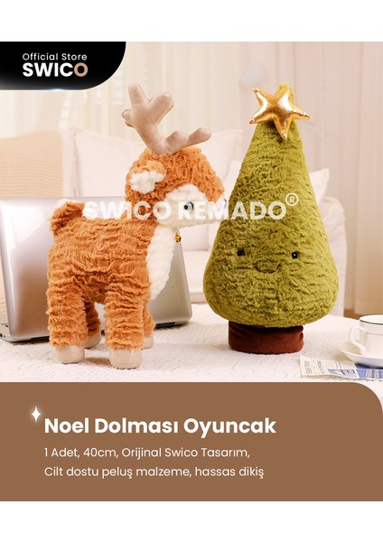 Noel Ren Geyiği Peluş Oyuncak 40CM (Yurt Dışından)