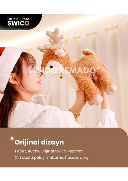 Noel Ren Geyiği Peluş Oyuncak 40CM (Yurt Dışından)