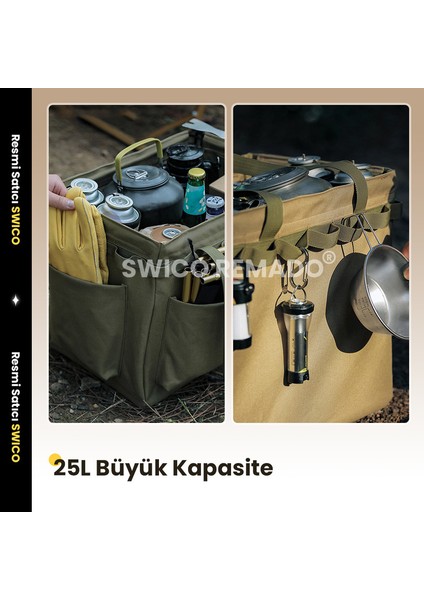 Büyük Kapasiteli Katlanabilir Kamp Saklama Çantası (Yurt Dışından) modelleri