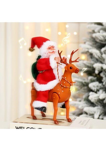 Çocuklar Için Müzikal Elektrikli Noel Baba Noel Oyuncakları (Yurt Dışından)