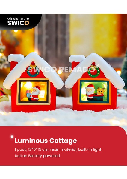 Aydınlık Noel Baba Yaratıcı Noel Dekorasyonu (Yurt Dışından)
